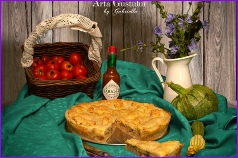 Arta gustului,paine, Gabriella Pascaru Bisi, Tarta rustica cu cartofi, dovlecei si branzeturi