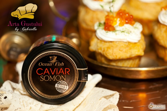 Arta gustului,paine, Gabriella Pascaru Bisi, Briose cu branzeturi si caviar de Alaska